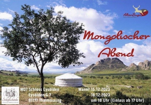 Mongolischer Abend 2023 Flyer front